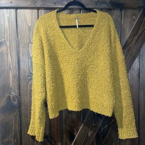 Free People Finders Keepers V Neck Sweater Sz S